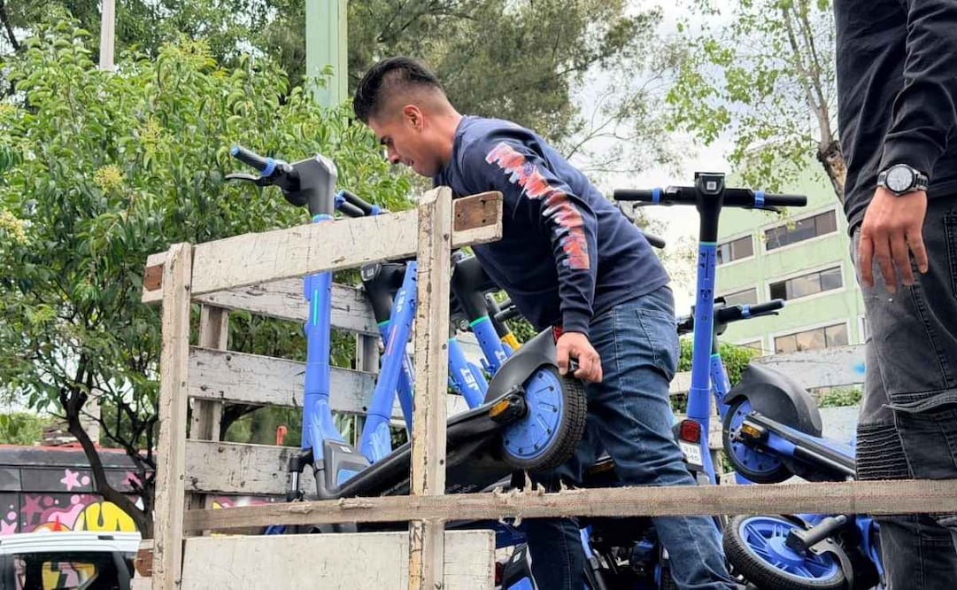 La alcaldía Cuauhtémoc realizó otro operativo para retirar vehículos eléctricos en las colonias Buenavista, Santa María la Ribera y Roma Norte. | Foto: Especial.