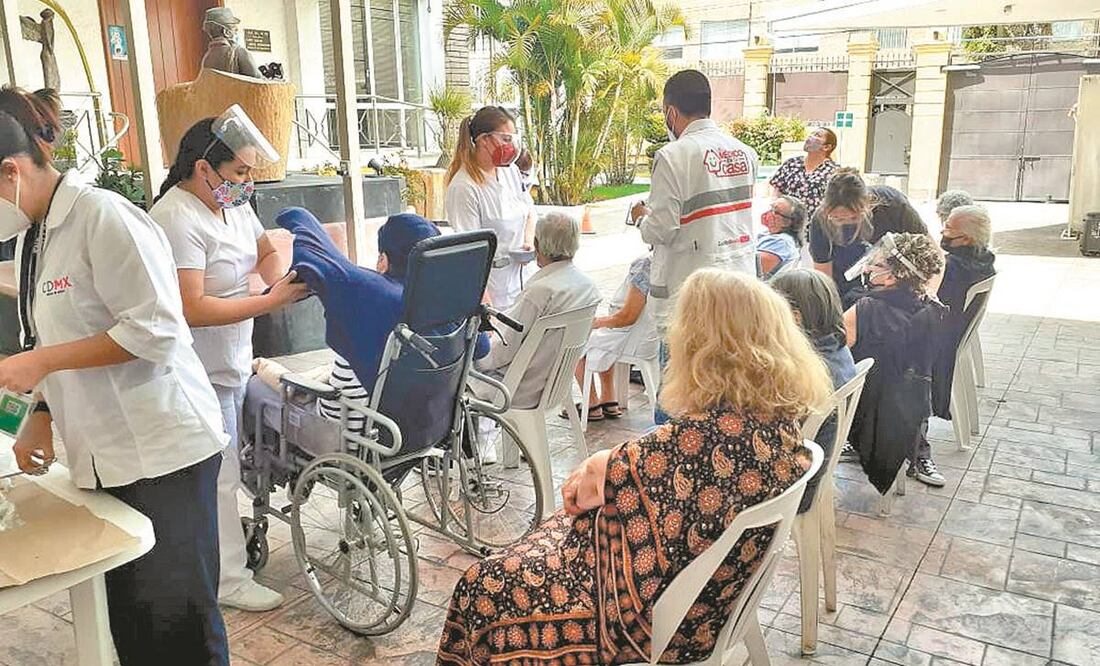 Los huéspedes de la casa fueron vacunados el 31 de marzo. Foto: Cortesía.