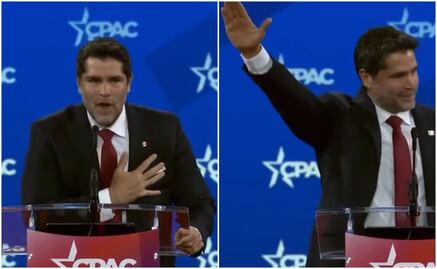 Eduardo Verástegui hace saludo calificado como nazi; critica al gobierno de Sheinbaum