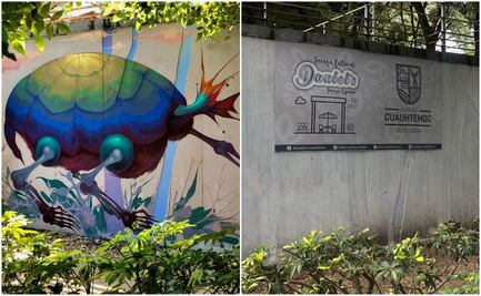 La alcaldía Cuauhtémoc también borró murales en el Parque España