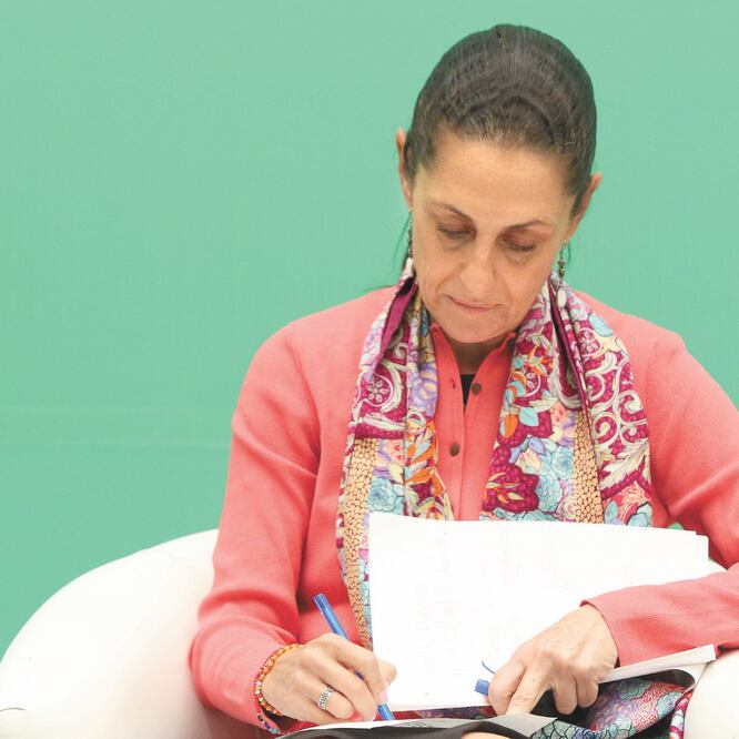 Claudia Sheinbaum, jefa de Gobierno de la Ciudad, dijo que la nueva regla en hologramas es un programa junto con los gobiernos federal y mexiquense. CARLOS MEJÍA. EL UNIVERSAL