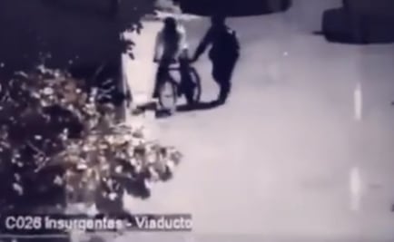 Captan a otro ciclista en pleno Viaducto