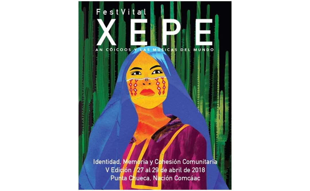 Es un festival autogestivo que busca la transformación positiva de la etnia seri. Foto: Tomada del Facebook del Festival Xepe An Cöicoos