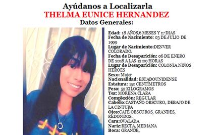 Fiscalía de Chihuahua solicita ayuda para localizar a joven desaparecida