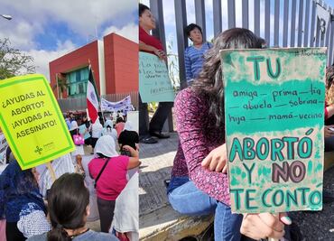 Llegan activistas y grupos religiosos a Congreso de Oaxaca; hoy se vota la despenalización del aborto