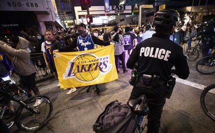 Aficionados de los Lakers causan disturbios por el título de la NBA