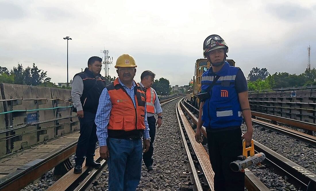 El Metro suspendió por 50 minutos el servicio en la estación Velódromo para realizar la prueba de energía. Foto Especial