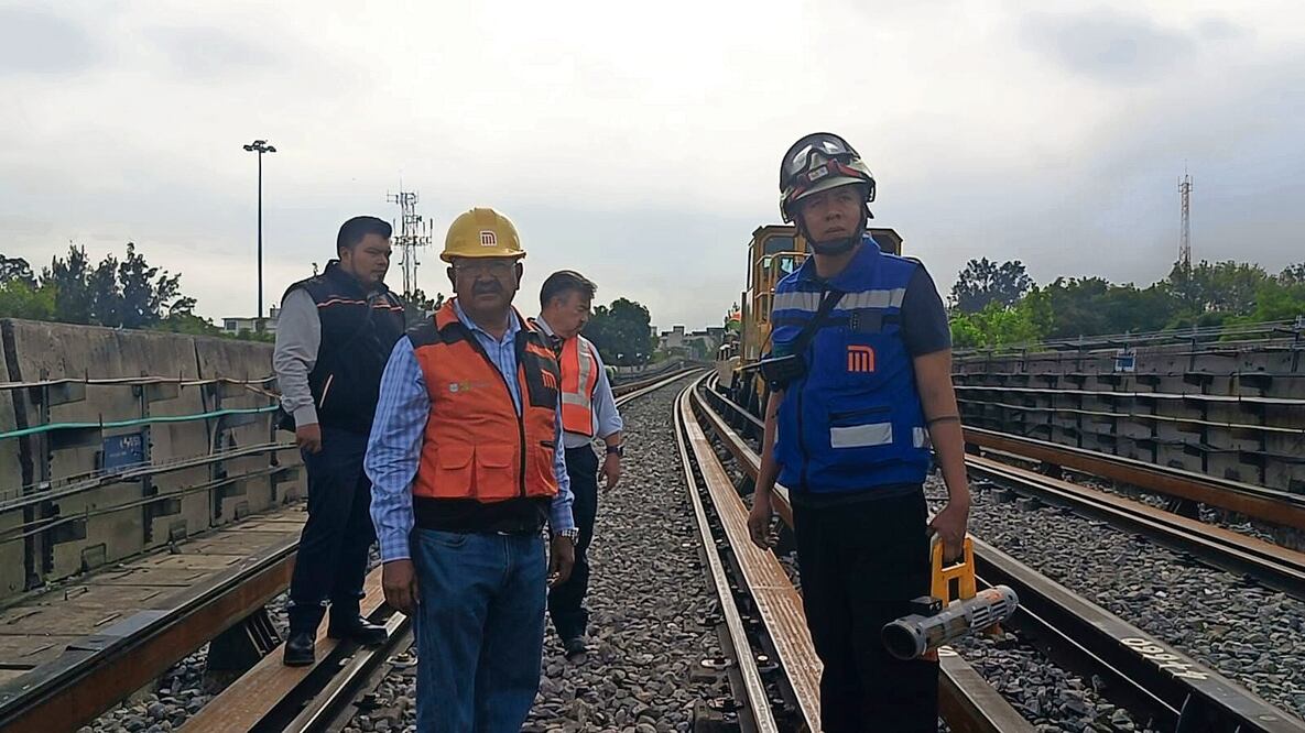 El Metro suspendió por 50 minutos el servicio en la estación Velódromo para realizar la prueba de energía. Foto Especial