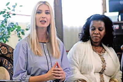 Ivanka llega a Etiopía y se reúne con empresarias