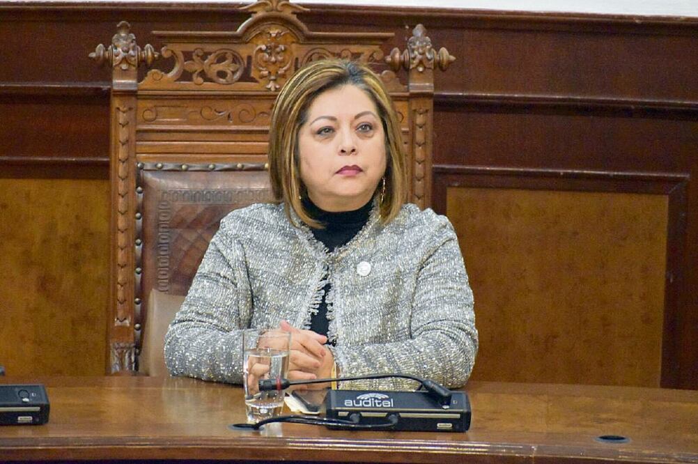 La diputada panista María Eugenia Cázares criticó que también se ha registrad o un aumento en el presupuesto para servicios personales y asesorías. (FRANCISCO RODRÍGUEZ. EL UNIVERSAL)