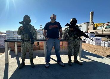Sonora: Aseguran más de media tonelada de cocaína escondida en un tractocamión; detienen al conductor