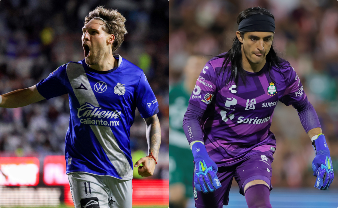 Puebla y Santos Laguna en la fase regular del toneo Apertura 2026 - Fotos: Imago7