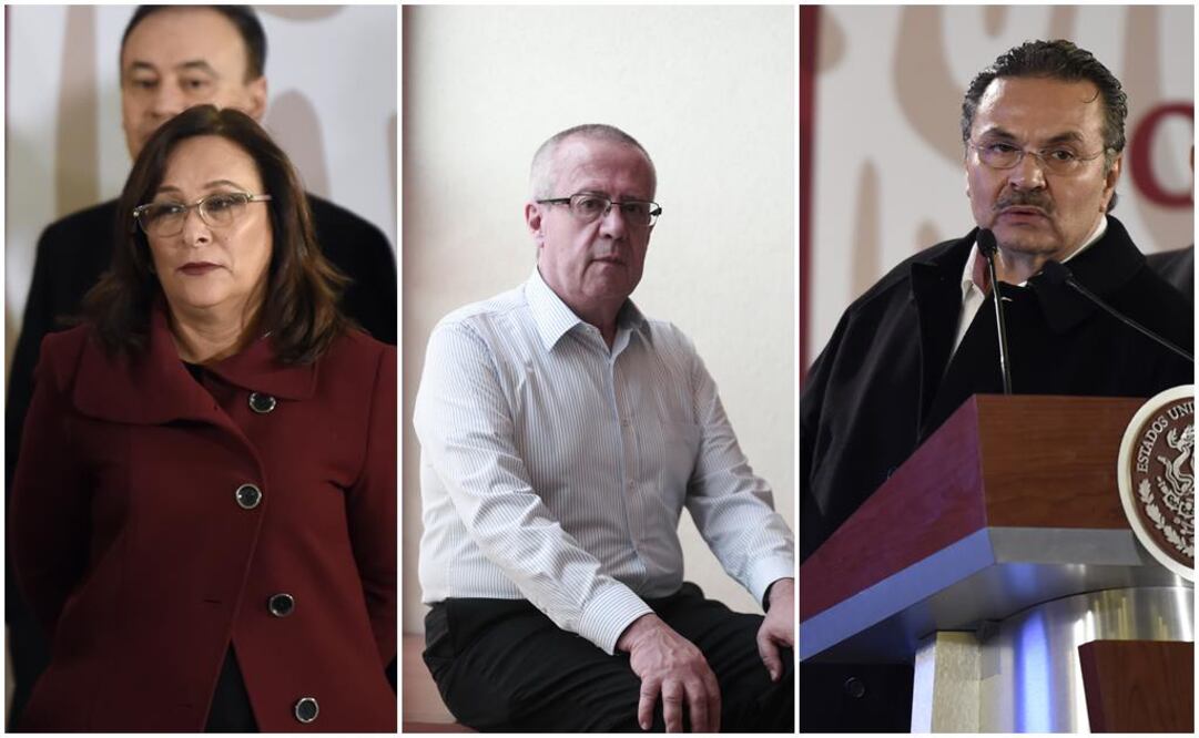 Rocío Nahle, Carlos Urzúa y Octavio Romero, en la imagen