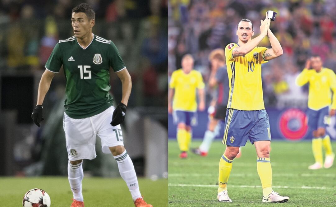 Agencias. Héctor Moreno y Zlatan Ibrahimovic