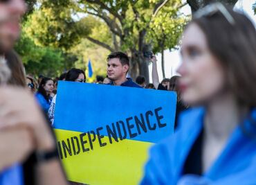 FOTOS: Ucrania celebra 34 años de sus independencia; conmemoración se da sin grandes despliegues y tristeza