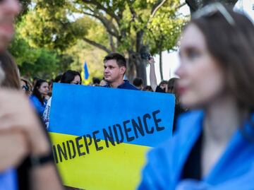 FOTOS: Ucrania celebra 34 años de sus independencia; conmemoración se da sin grandes despliegues y tristeza