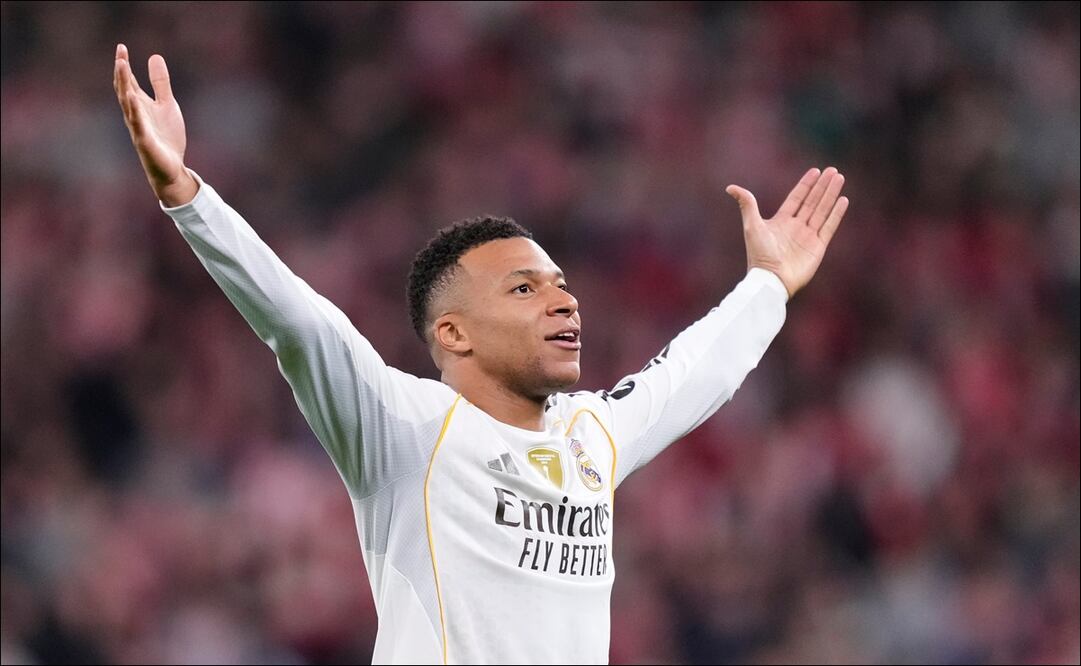 Kylian Mbappé anota doblete en triunfo del Real Madrid / Foto: AP
