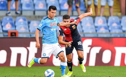 'El Chucky' Lozano es titular en el triunfo del Napoli sobre el Genoa