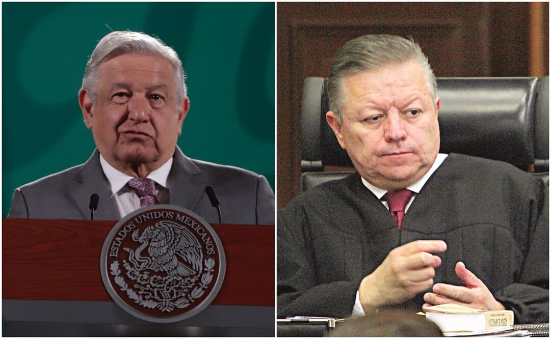 El presidente López Obrador dijo que Zaldívar es la única posibilidad de reformar el Poder Judicial. Foto: Berenice Fregoso / EL UNIVERSAL 