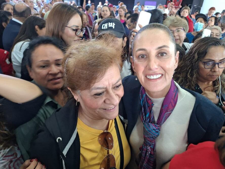 Claudia Sheinbaum acudió este miércoles a la alcaldía Venustiano Carranza. Foto: X @evelyn_parraA