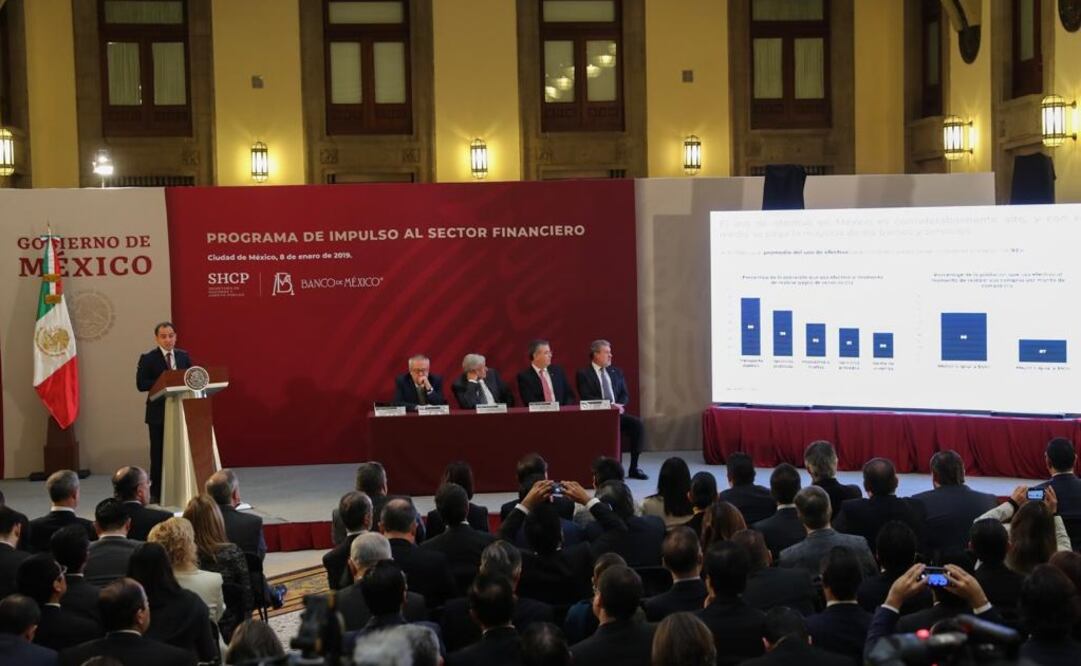 Presentación del Programa de Impulso al Sector Financiero. Foto: Juan Carlos Reyes/EL UNIVERSAL 