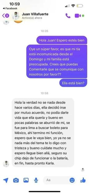 Desaparece mexicana en Perú; sospechan de su pareja y temen asesinato