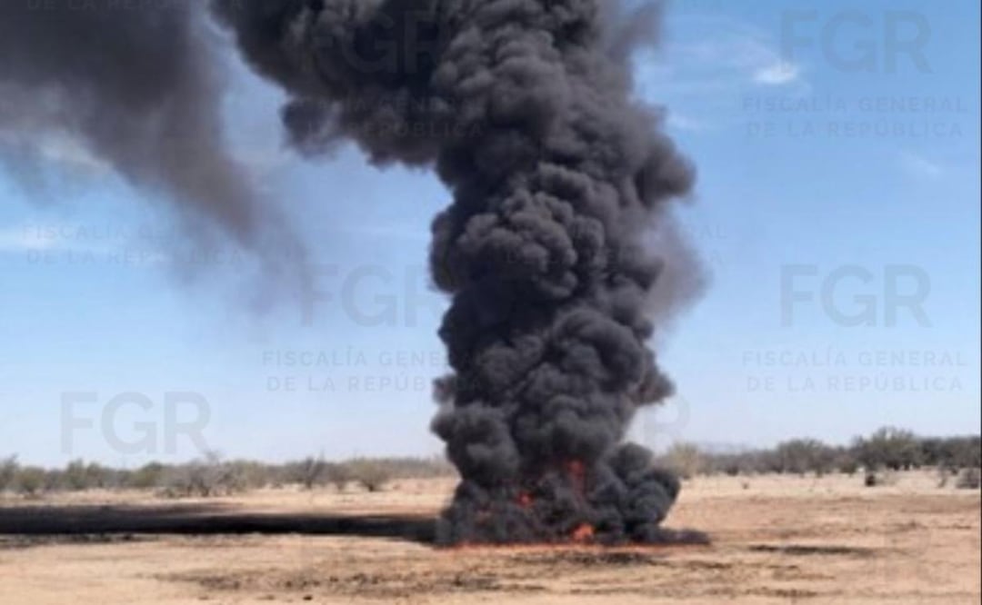 FGR incinera más de 832 kilos de narcóticos en Sonora (21/04/2026). Foto: Especial