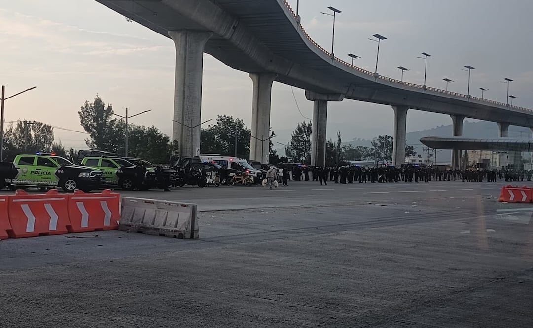 Operativo en autopista México-Cuernavaca; SSC mantiene blindado el acceso a CDMX por cuarto día consecutivo. Foto: Juan Carlos Williams