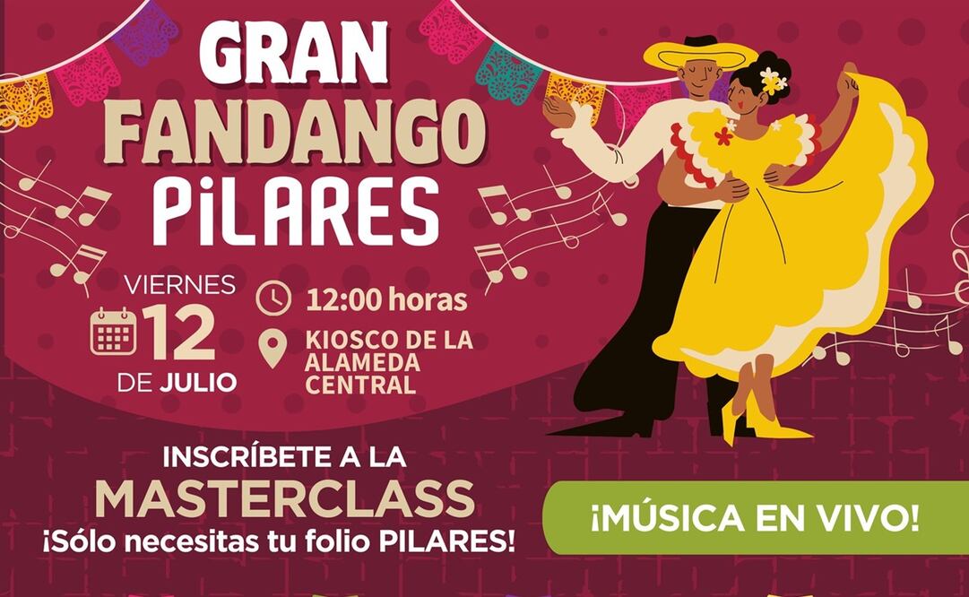 Pilaren anuncia sui evento "Gran Fandango". Foto: Tomada de la cuenta de X de @CdmxPilares