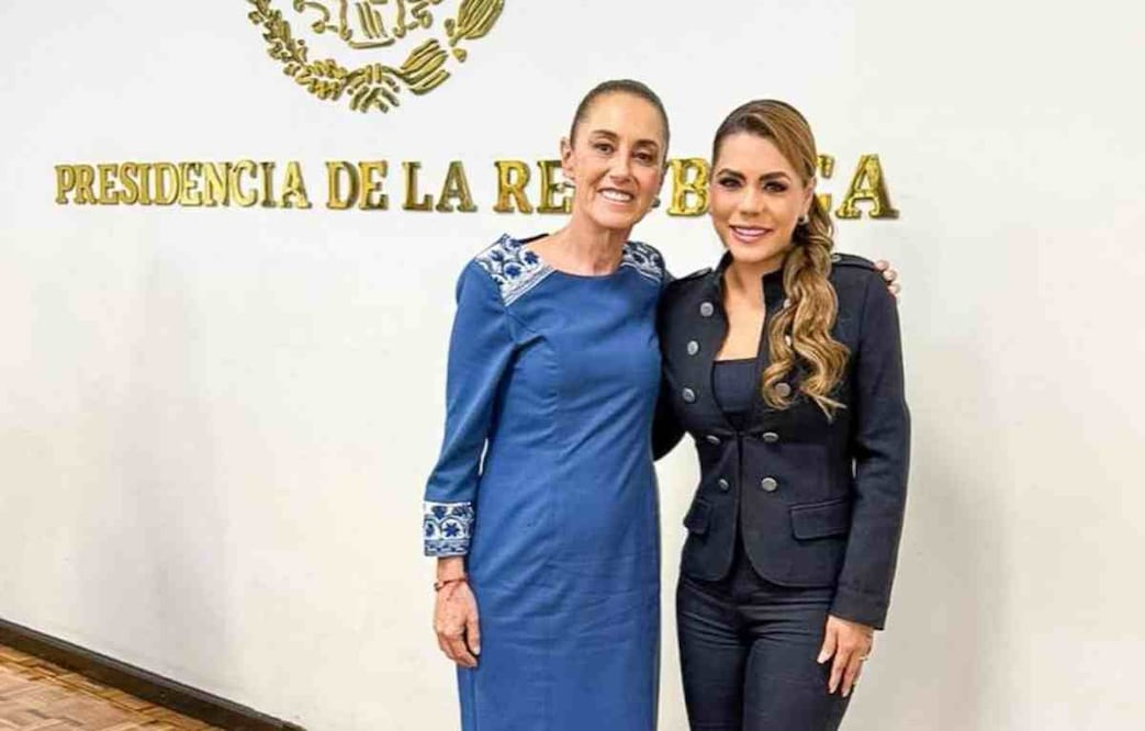 La gobernadora de Guerrero, Evelyn Salgado Pineda y la presidenta Claudia Sheinbaum Pardo. Foto: Especia
