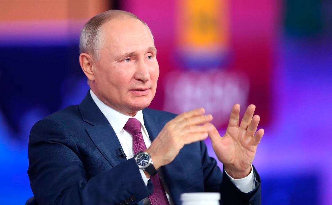 El presidente de Rusia, Vladimir Putin, reveló este miércoles finalmente que se había vacunado con la vacuna anticovid Sputnik V en febrero. Foto: EFE
