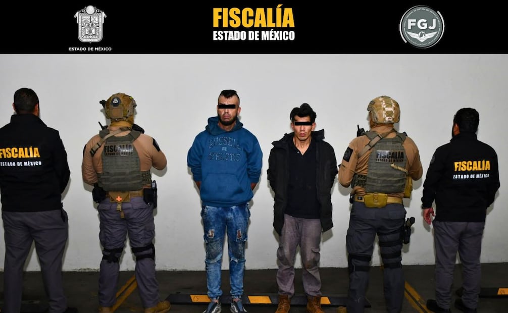 A ambos sujetos los detuvieron en la región de Huehuetoca por otro presunto delito. Foto: Especiales.