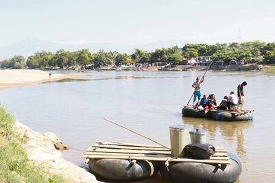 Frontera sur sin seguridad ante caravana migrante