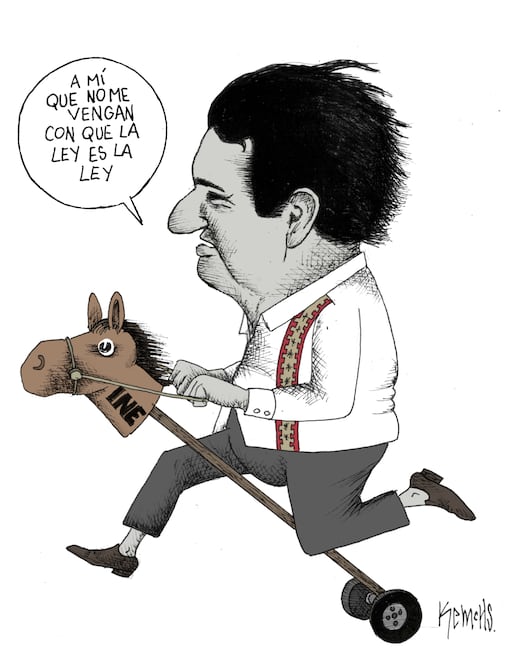 Montado en su macho