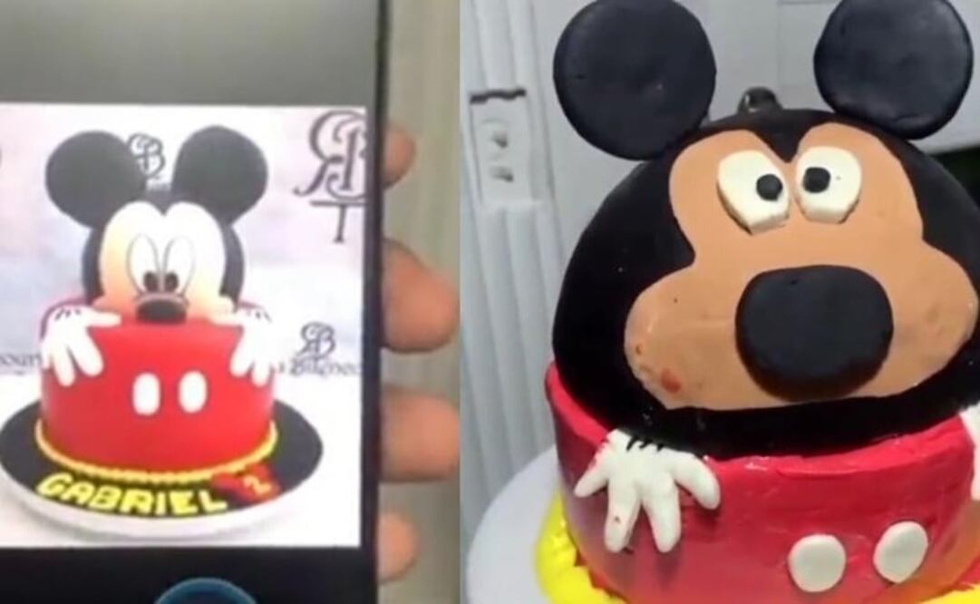 La familia usó una fotografía de Mickey Mouse como referencia. Foto: Tomada del video