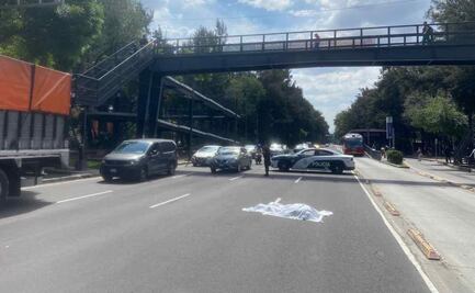 Adulto mayor muere arrollado por motociclista sobre Eje 4 Sur en alcaldía Iztacalco