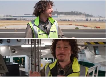 Luisito Comunica entra a la zona restringida del AICM; conoce algunos datos que no conocías del aeropuerto de CDMX