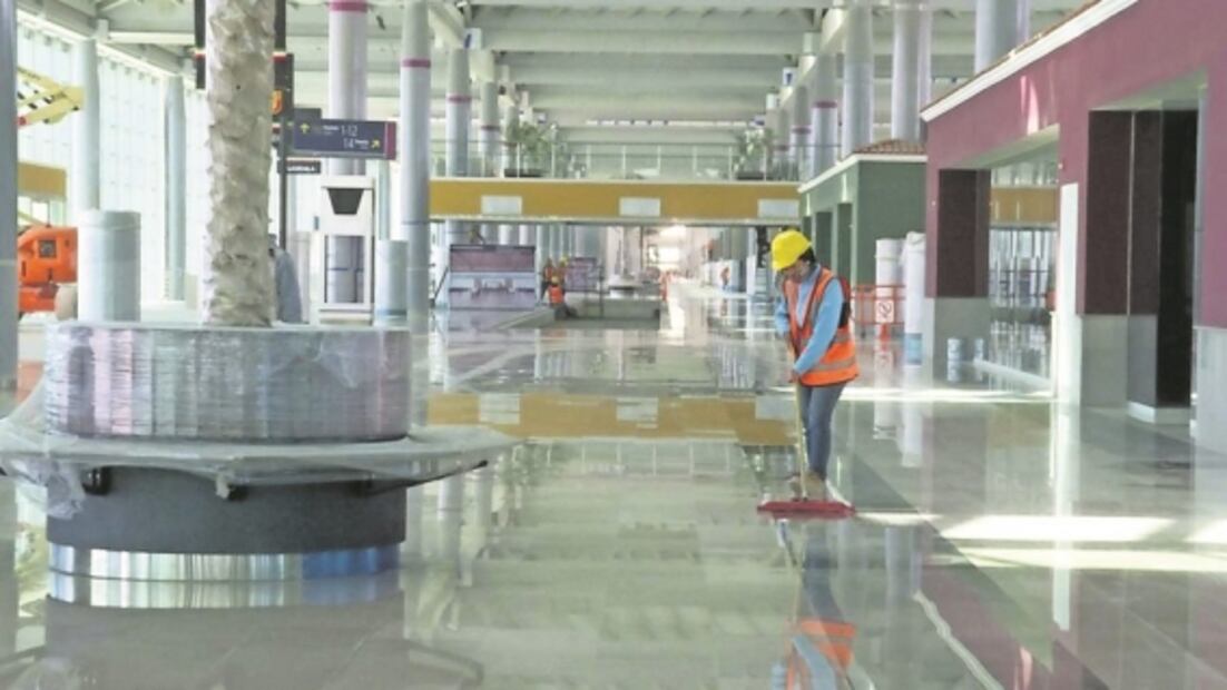 Obras del aeropuerto Felipe Ángeles, con un avance del 83%