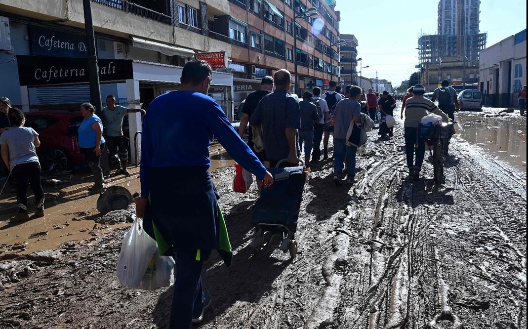 Inundaciones en Valencia, España. Foto: AFP