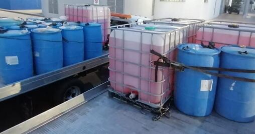 Policía asegura 7 mil litros de hidrocarburo en Celaya