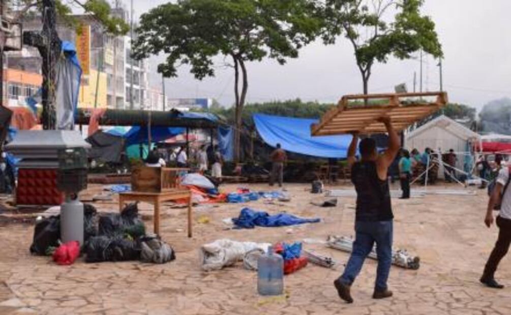 CNTE retira sus campamentos en Chiapas