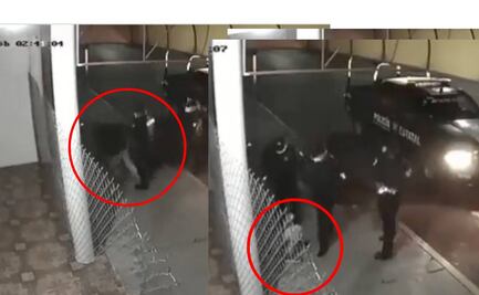 Captan a policías golpeando a conductor en Zinacantepec, Edomex 