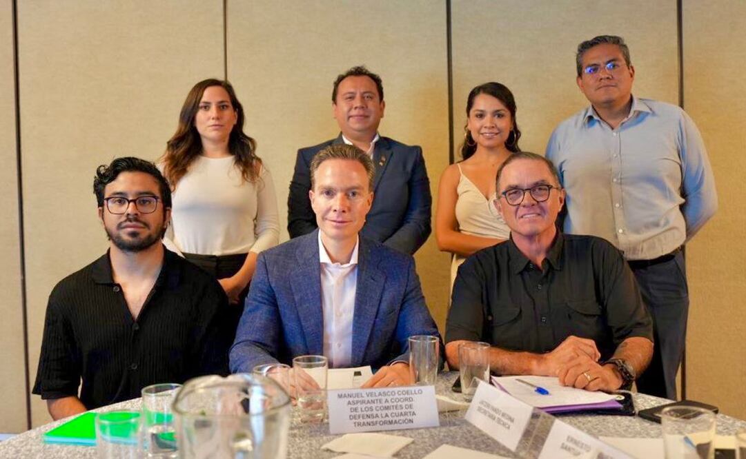 Aspirante a la presidencia Manuel Velasco Coello durante evento con líderes ambientales. Foto: Twitter @VelascoM_