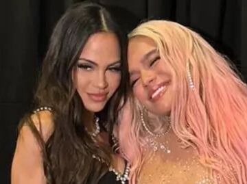 Así fue el encuentro entre Vida Isabelle, la hija de Natti Natasha, y Karol G