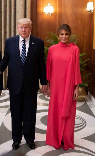 Estos son los increíbles atuendos de Melania Trump en la India