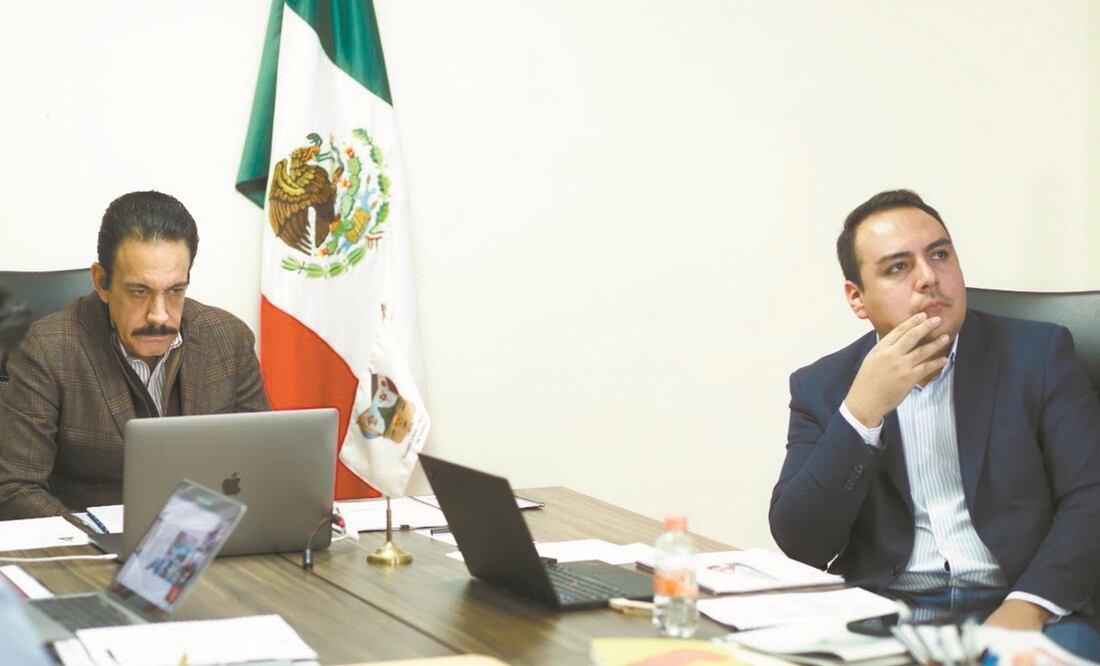 Omar Fayad se reunió de manera virtual con la directora de Alstom en México, Maite Ramos Gómez, y otros representantes de la firma. Foto: Especial.