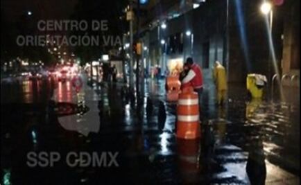 Lluvia provoca cinco encharcamientos en la capital