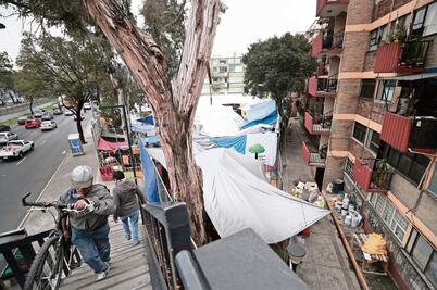 Tras el 19-S, viven en campamentos