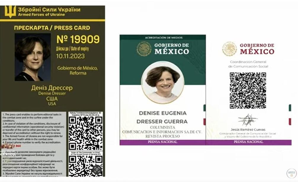 AMLO se deslinda de Denise Dresser como “representante” del Gobierno de México" en la cobertura de la guerra en Ucrania. Foto: Captura de pantalla