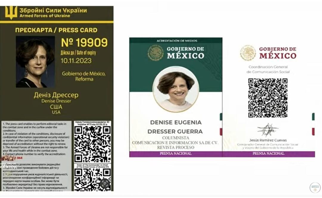 AMLO se deslinda de Denise Dresser como “representante” del Gobierno de México" en la cobertura de la guerra en Ucrania. Foto: Captura de pantalla